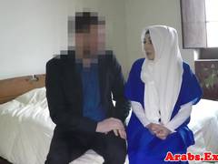 Hijab muslim doggystyled before sucking cock